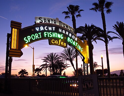 Location photograph of Santa Monica Pier